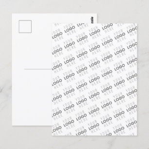 Ihr Bild/Logo automatisch aufgehellt + Muster Postkarte