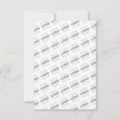 Ihr Bild/Logo wird automatisch beleuchtet + Muster Dankeskarte (Vorderseite)