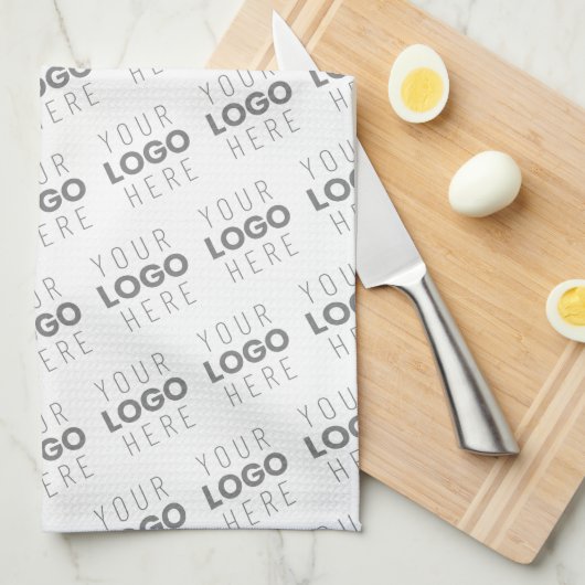 Ihr Bild/Logo wird automatisch beleuchtet + Muster Geschirrtuch (Viertel Falte)