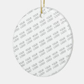 Ihr Bild/Logo wird automatisch beleuchtet + Muster Keramik Ornament (Links)