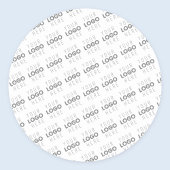 Ihr Bild/Logo wird automatisch beleuchtet + Muster Runder Aufkleber