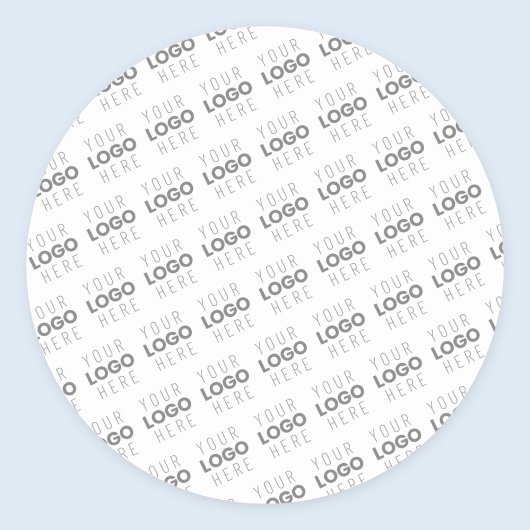 Ihr Bild/Logo wird automatisch beleuchtet + Muster Runder Aufkleber