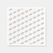 Ihr Bild/Logo wird automatisch beleuchtet + Muster Serviette (Vorderseite)