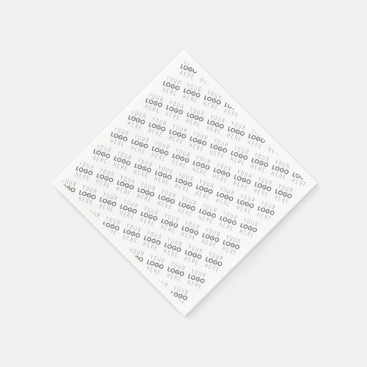 Ihr Bild/Logo wird automatisch beleuchtet + Muster Serviette (Ecke)