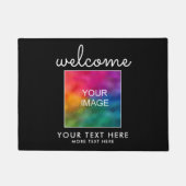 Ihr Bild oder Logo hier Typografie Begrüßungsmatte Fußmatte (Vorderseite)
