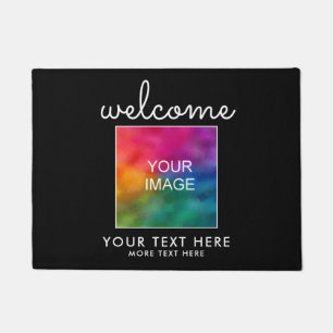 Ihr Bild oder Logo hier Typografie Begrüßungsmatte Fußmatte