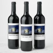 Ihr Bild und Text Weinflasche Weinetikett (Flaschen)