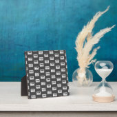Ihr Bilddesign oder Firmenlogo gekachelt | Grau Fotoplatte (InSitu)