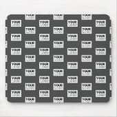 Ihr Bilddesign oder Firmenlogo gekachelt | Grau Mousepad (Vorne)