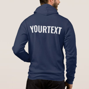 Ihr Bildtext Herren Modern Rückseite Bedruckt Hoodie