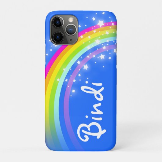 "Ihr blauer Kasten iphone Namens" (Regenbogen des Case-Mate iPhone Hülle (Rückseite)