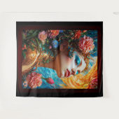 Ihr Blumenzauber AI Concept Art von Xzendor7 Wandteppich (Vorderseite (Horizontal))