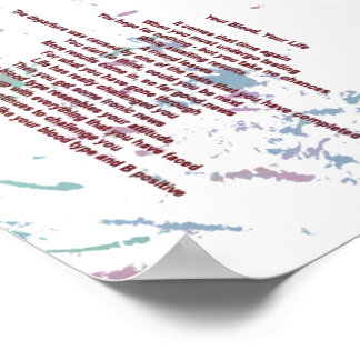 Ihr Blut, Ihr Leben 12cm x 17cm Werbeträger Poster