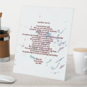 Ihr Blut, Ihr Leben 25cm x 30cm Pedestal-Zeichen Sockelschild (In Situ)