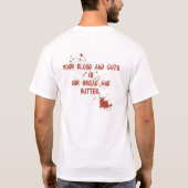 Ihr Blut und Eingeweide CSI nicht autorisiert T-Shirt (Rückseite)