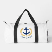 Ihr Boot oder Name Anchor Gold Laurel Verlasse Sta Duffle Bag (Vorderseite)
