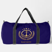 Ihr Boot oder Name Anker Navy Duffle Bag (Vorderseite)