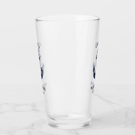 Ihr Bootname Ankerblau Glas (Links)