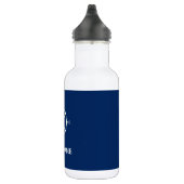 Ihr Bootname Compass Anker Blau Weiß Edelstahlflasche (Rechts)