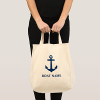 Ihr Bootname Klassischer Anker Ökologisches Lebens