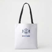 Ihr Bootname Tasche Seepferd Anchor sh0d (Vorderseite)