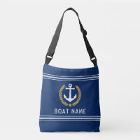 Ihr Bootsname Anchor Gold Style Laurel Roope Navy