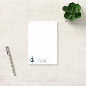 Ihr Bootsname Anker Blau Post-it Klebezettel (Büro)