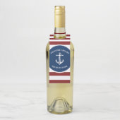 Ihr Bootsname Anker Flaschenanhänger (Auf Flasche)