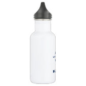 Ihr Bootsname Blue Compass Anker White Edelstahlflasche (Links)