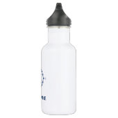 Ihr Bootsname Blue Compass Anker White Edelstahlflasche (Rechts)