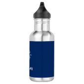 Ihr Bootsname Compass Anchor Blau Edelstahlflasche (Rechts)