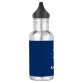 Ihr Bootsname Compass Anchor Blau Edelstahlflasche (Links)