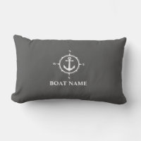 Ihr Bootsname Compass Anchor Grau