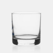Ihr Bootsname Nautical Anchor Navy Blue Whiskyglas (Links)
