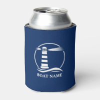 Ihr Bootsname oder Text Nautical Classic Lighthous