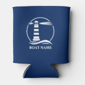 Ihr Bootsname oder Text Nautical Classic Lighthous Dosenkühler (Vorderseite)