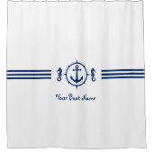 Ihr Bootsname Seepferd Ankerdusche Vorhang sh0a (Vorderseite)