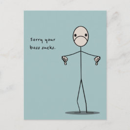 Ihr Boss Sind zum Kotzen Postkarte