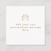 Ihr Branding und Ihr Logo Vielen Dank Begleitkarte (Rückseite)