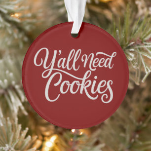 Ihr braucht Kekse Lustiger Händler Backen Backen B Ornament