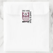 Ihr braucht LIEBE Quadratischer Aufkleber (Tasche)