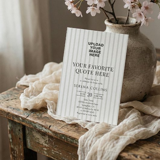 Ihr Brautparty für Vintage Striche Einladung