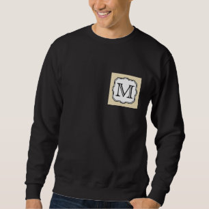 Ihr Brief. Benutzerdefiniertes Monogramm Beige Pol Sweatshirt