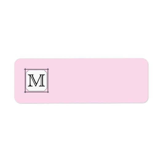 Ihr Brief. Benutzerdefiniertes Monogramm. Schwarz- (Vorne)