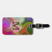 Ihr Brief, bunter Wirbel und kundenspezifisches Gepäckanhänger (Vorderseite horizontal)