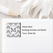 Ihr Brief. Gray Zigzag Muster Monogram. (Insitu)