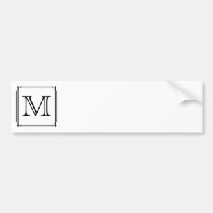 Ihr Brief. Kundenspezifisches Monogramm. Autoaufkleber