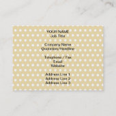 Ihr Brief. Kundenspezifisches Monogramm. Beige Visitenkarte (Rückseite)