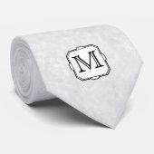 Ihr Brief. Kundenspezifisches Monogramm. Grau, Krawatte (Gerollt)
