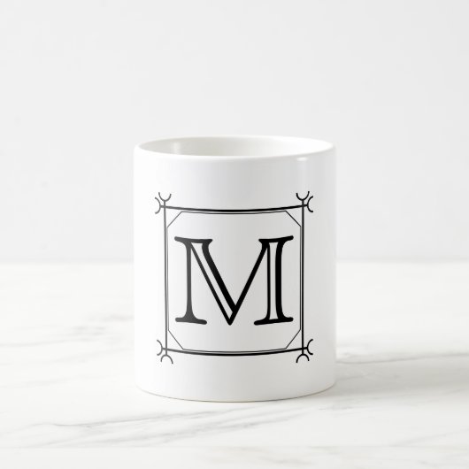 Ihr Brief. Kundenspezifisches Monogramm. Kaffeetasse (Mittel)